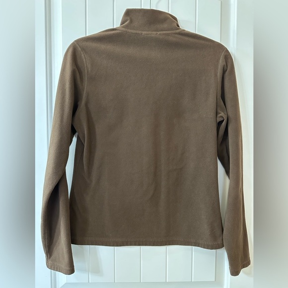 The North Face Women's Aljo Fleece Quarter Zip Pullover in Brown, Size Medium - Picture 7 of 8